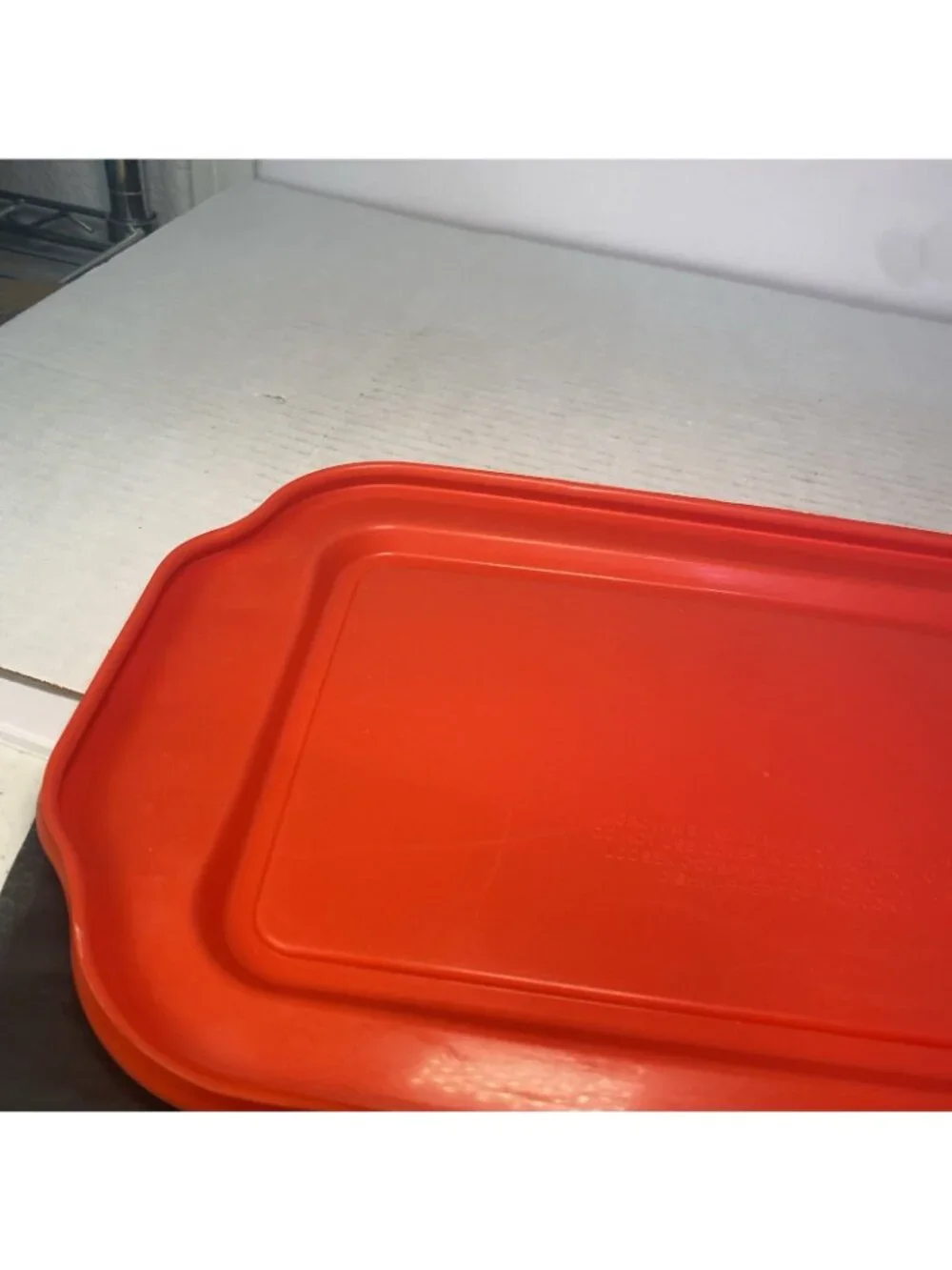 Pyrex Replacement Lid 232-PC 2 Qt RED Plastic Rectangle Cover USA, Clean